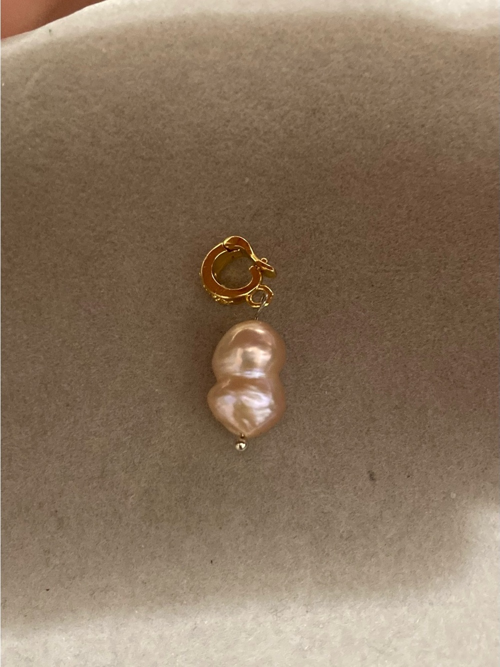 Blush Baroque Pearl Gourd Pendant